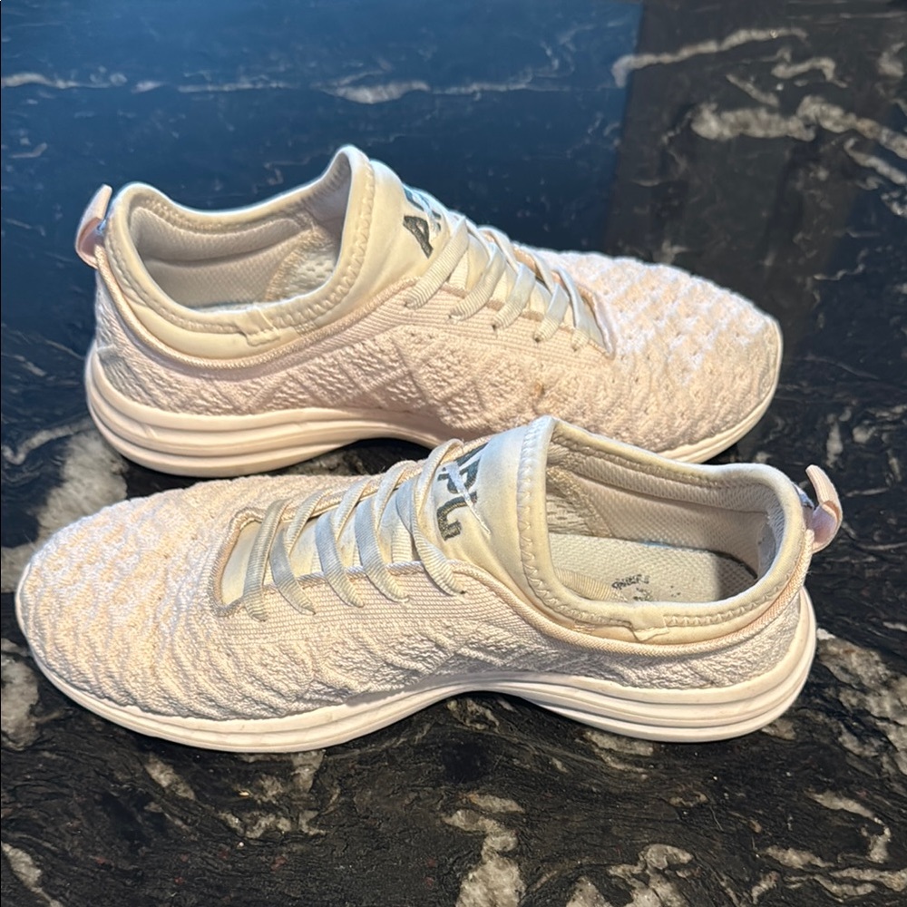 APL Light Pink Textured Sneakers with Modern Sole